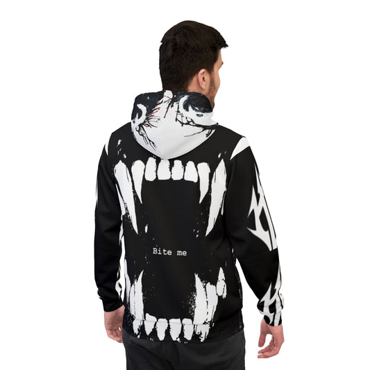 Edgy Graphic Hoodie for Athletes, Unisex Performance Wear, Street Style Swag, Gym Motivation Hooded Sweatshirt, Creative Gift